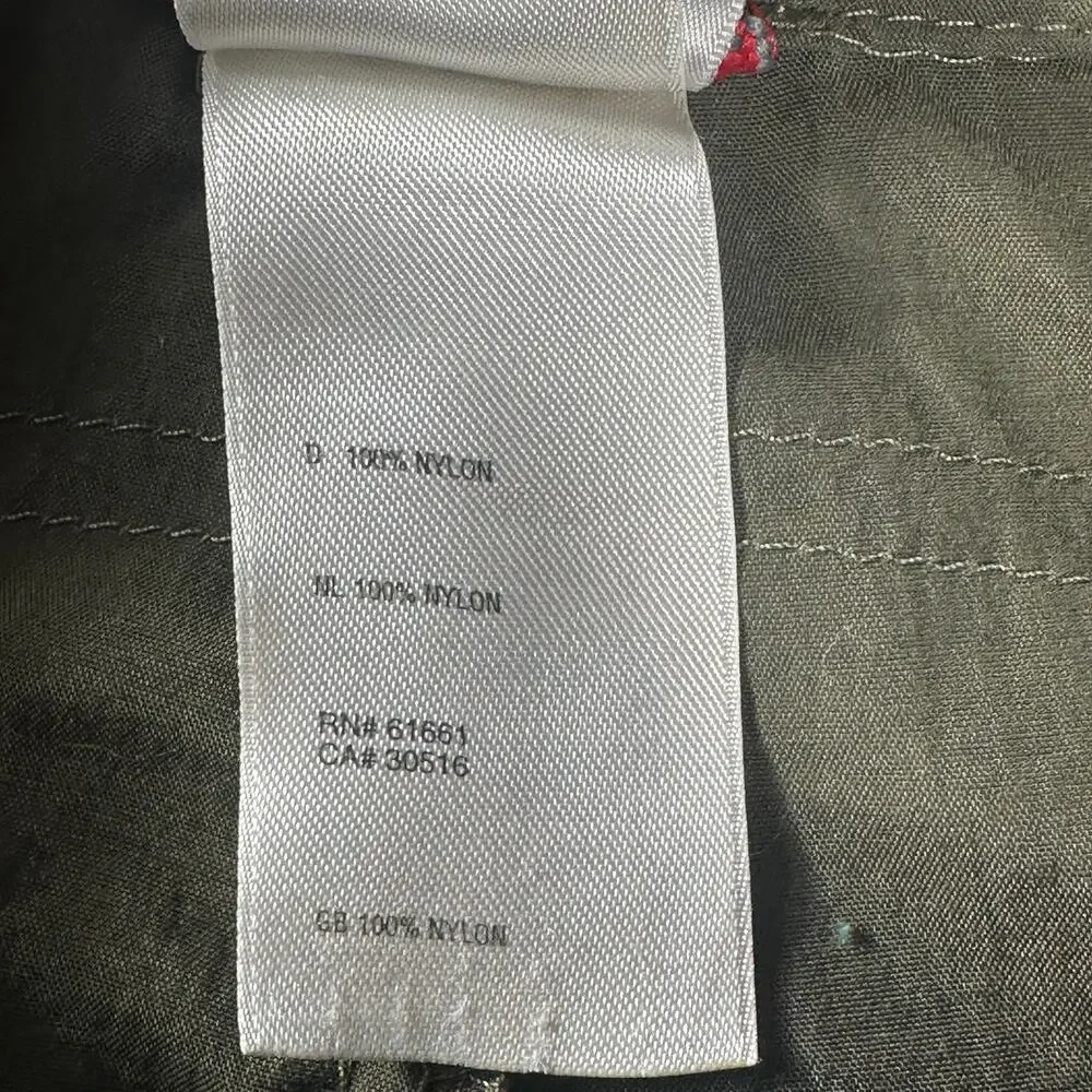 The North Face Mens 32 Cargo Shorts Olive Green Nylon Hiking Outdoor